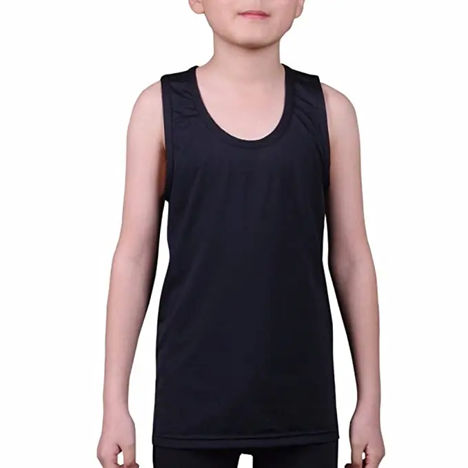 
Kids summer breathable clothing Solid color Boys tank top Cotton boys waistcoats Children kids 100% Cotton comfortable tank top 