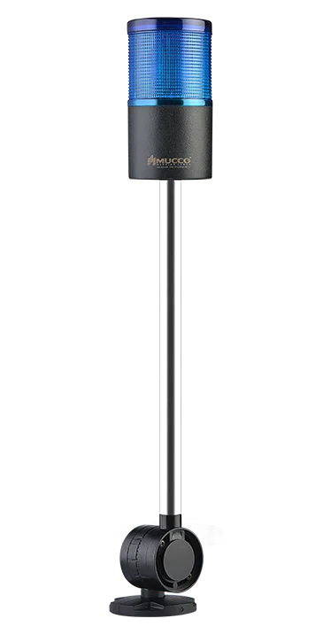 
High Quality Best Selling Steady Led Signal Tower Warning Light Blue Light 24V/DC ABS Housing Polycarbonate Lens 