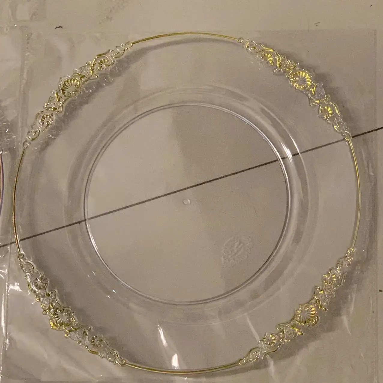 cheap china wholesale charger plates 13inches Plastic food dish Daily dinner Household Wedding Decoration