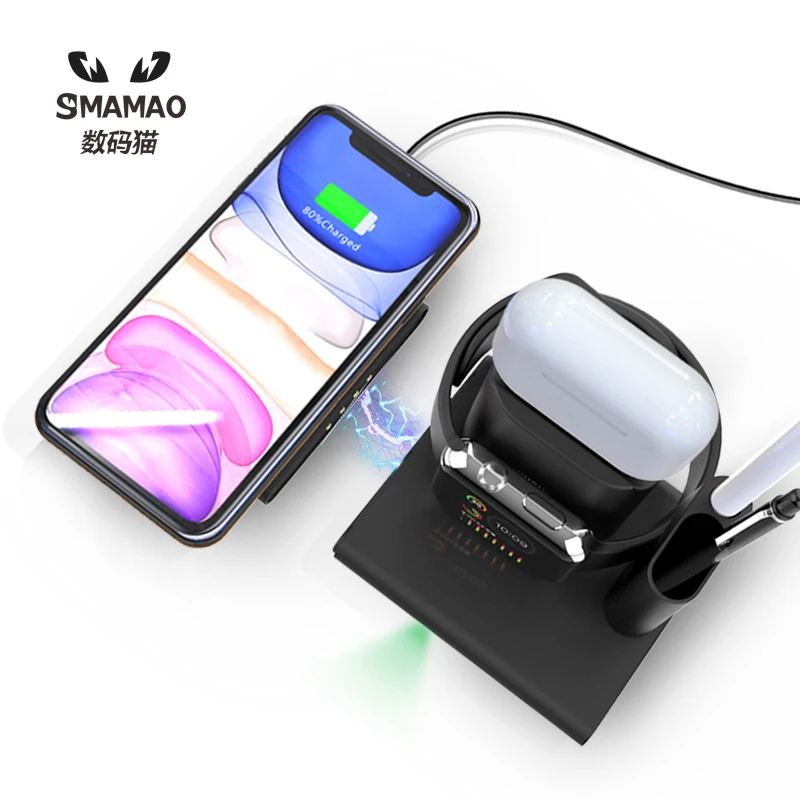 
Professional designers and engineers team 4 in 1 Wireless charger OEM for iPhone 12, iPhone 11 pro max 