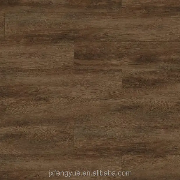 Dark brown Piso Spc 4mm Suelo De Vinilo Lvt Spc Spc Flooring Click With Foam