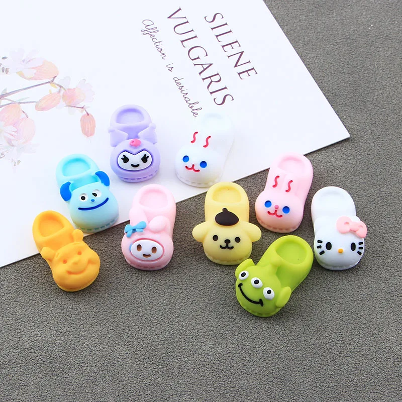 Custom 3d Shoes Embellishments Supplies For Cell Phone Diy Crafts Kawaii Shoe Resin Charms