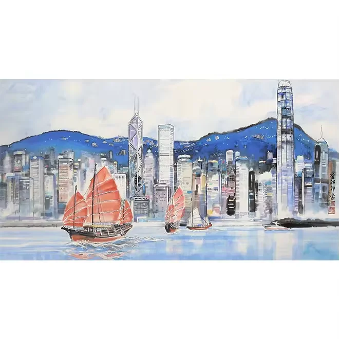 Bridge Art European Architecture Landscape  Decorative Paintings Hanging Paintings Background wall