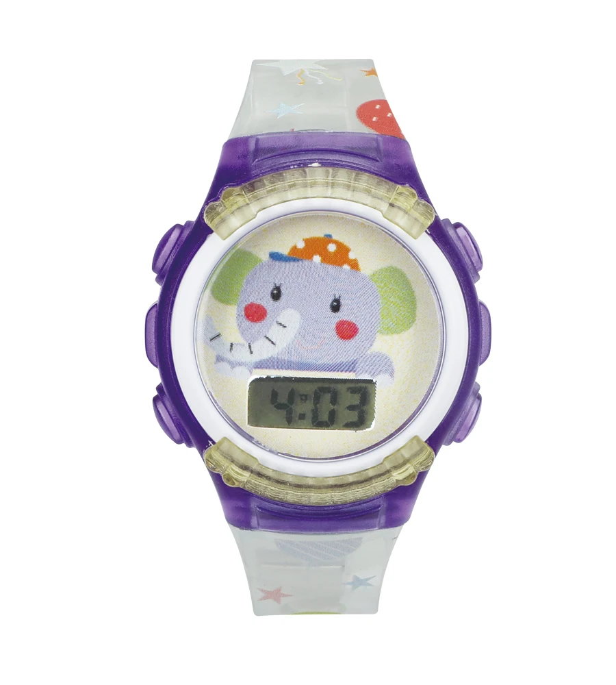 Custom Waterproof Cartoon Digital Kid Watch For Promotional Gift