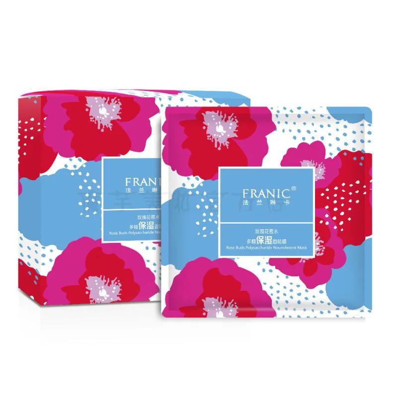 Uniasia Guangzhou Rose Beauty 25G Collagen Essence Full Face Facial Essence Mask Sheet