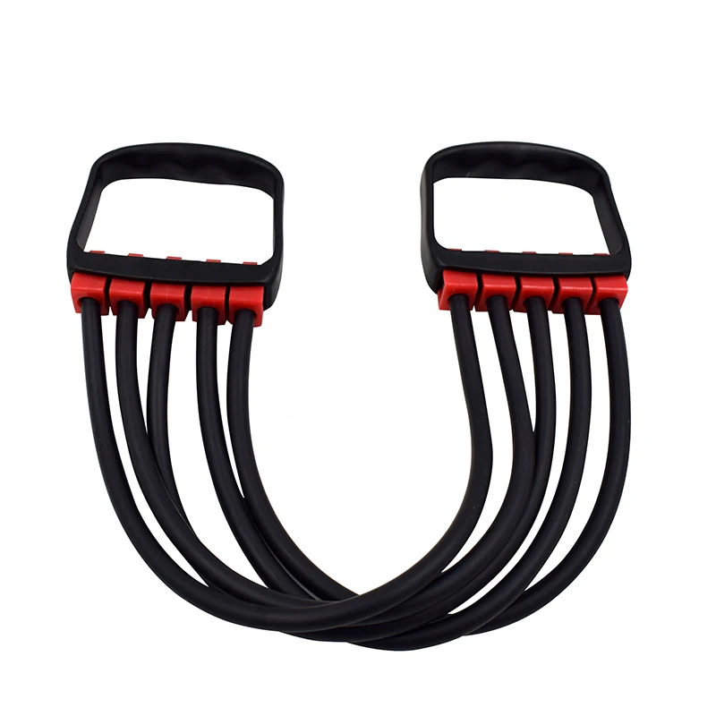Factory Sale Fitness Rope Fitness Equipment Fitness Band 5 Tubes Resistance Bands Set Chest Expander