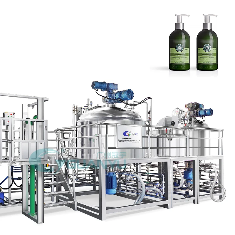 steam heating vacuum Emulsifying Cream Homogenizer food grade stainless steel tank mayonnaise equipment
