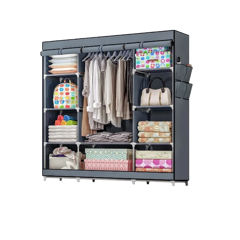 Hospital Assemble Fabric Wardrobe Modern Kids Cabinet Simple Wardrobe Closet Wholesale