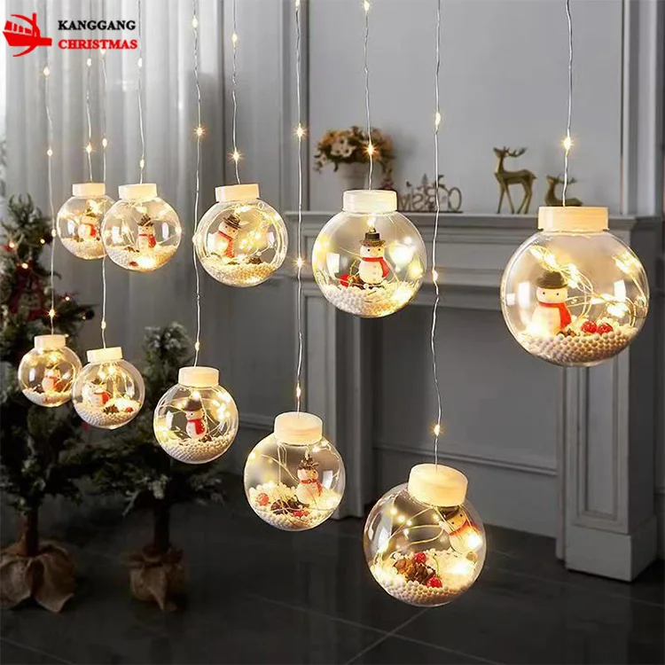 KangGang Christmas LED Wishing Ball Copper Curtain Light Shopping Mall Shop Home Decoration Light String Christmas Ball Light