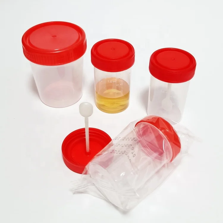60ml 120ml Lab medical disposable plastic sterile sampler Urine collection container