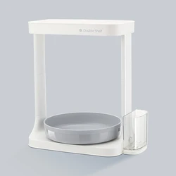 New Household Multifunctional Storage Rack Rotating Spice Rack Cosmetic Storage Desktop Organization Storage Tray