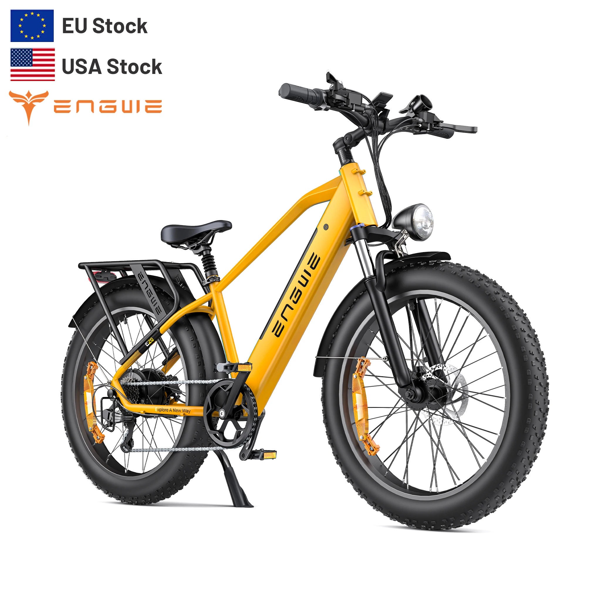 ENGWE E26 Big Tire 26in All-Terrain E-bike EU Warehouse Electric City Bike 48V 16Ah Dual Suspension Electric Bicycle