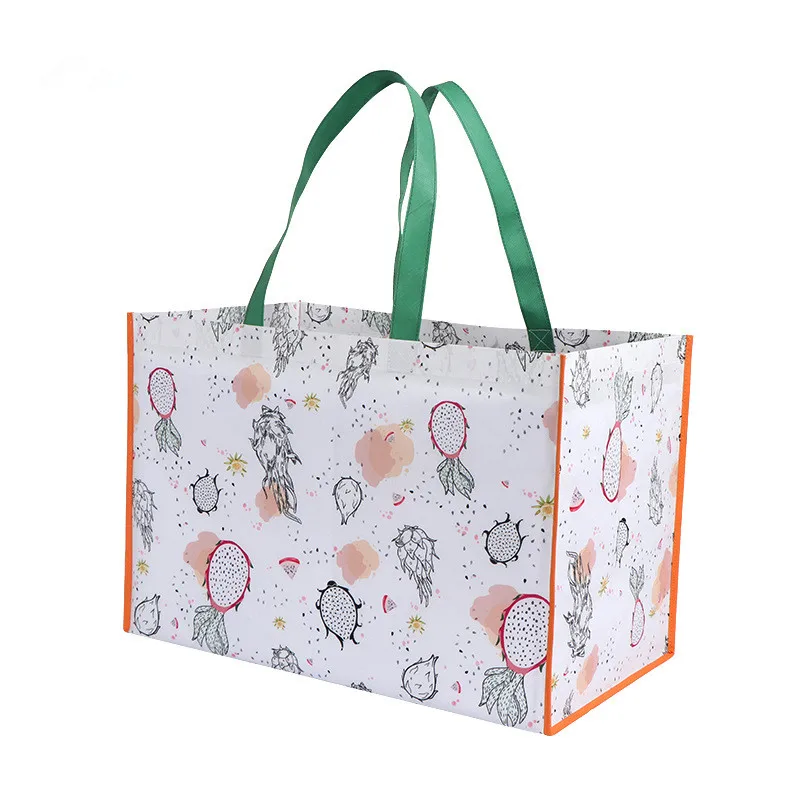 Reusable Eco Friendly Non Woven Shopping Bag Non-woven Fabric customized sublimation print tote Bag with Logo
