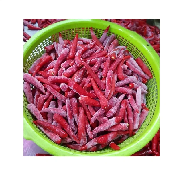 Frozen stemless Red pepper chilli, supper hot and spicy with affordable price