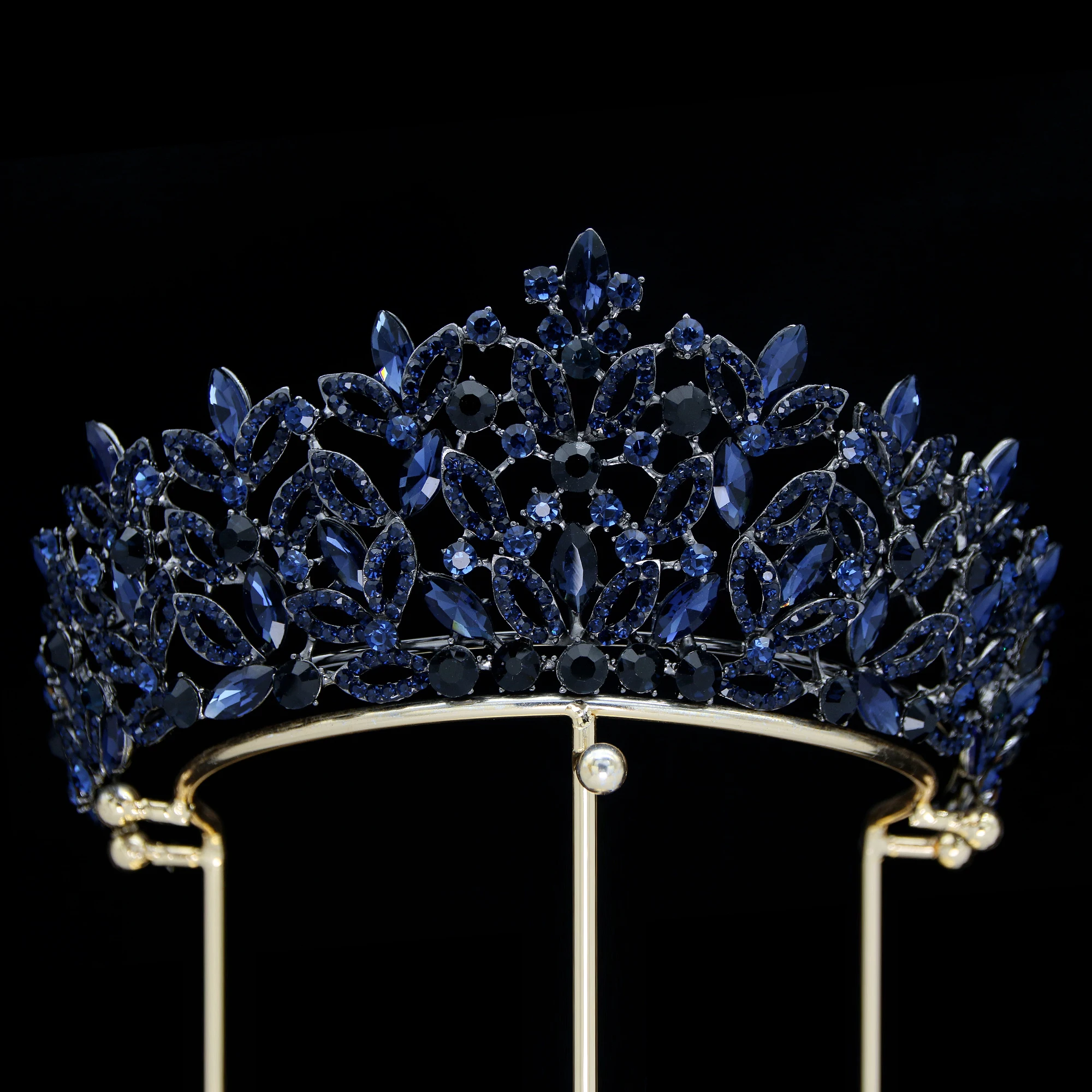 Luxury design Bridal Headpiece Wedding Hair Accessories colorful Rhinestone Tiara for women