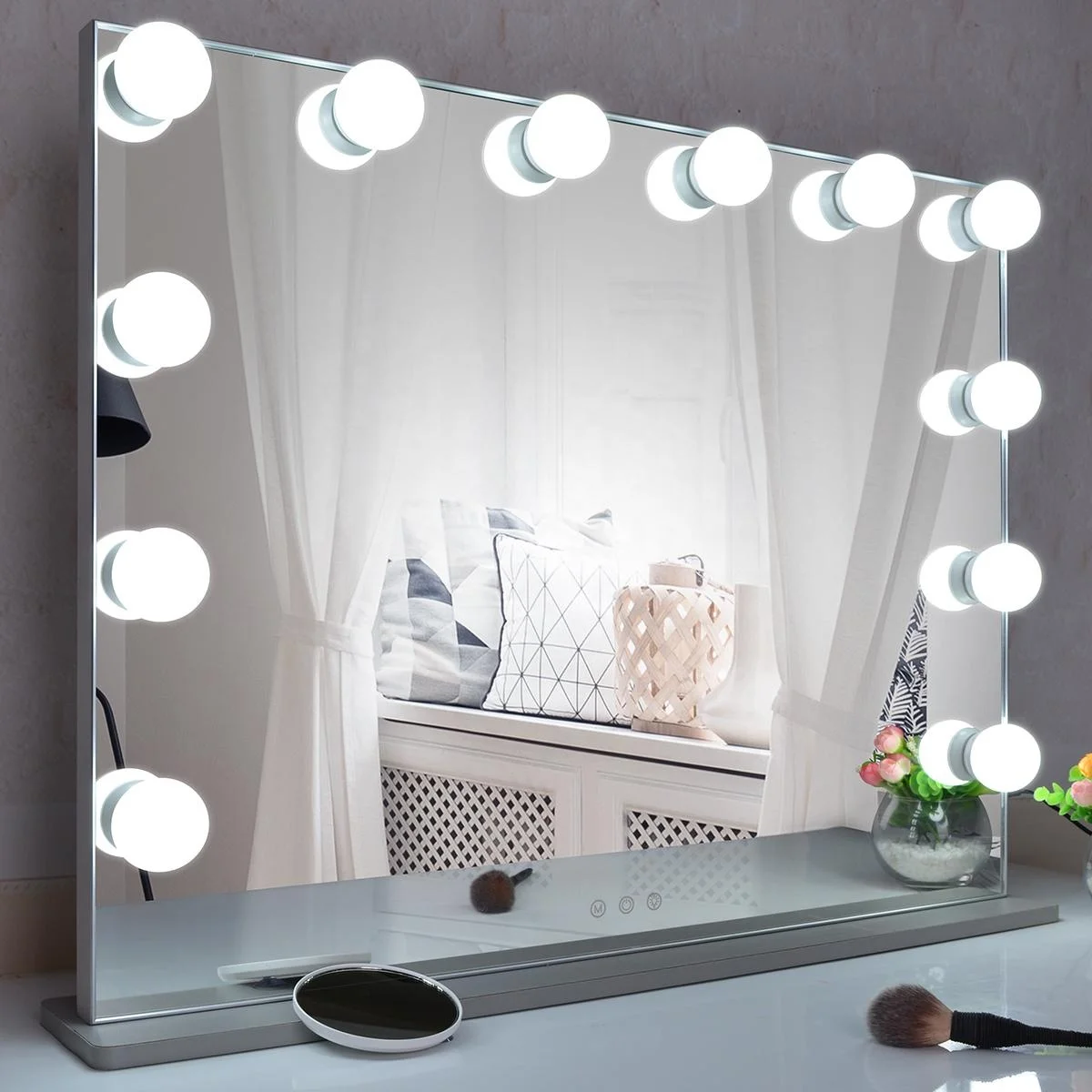 hollywood style mirror with lights dressing table lighted vanity mirror vanity wall mirror espejos con luz led