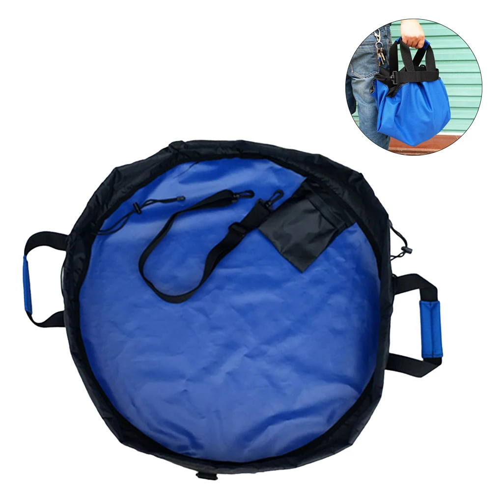 Portable Waterproof Fabric Wetsuit Changing Mat Dry-Bag with Handles Straps for Surfing Surf Canoeing Climbing Fishing Golf Acce