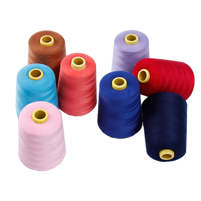 Hot Selling AA Grade Recycled 100% Polyester Yarn 21/1 Raw White Sewing Thread