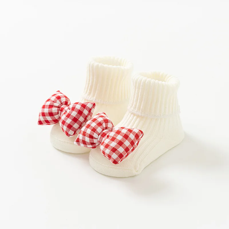 Wholesale Cotton Baby Socks Non Slip Floor Socks Autumn Winter Middle Tube Cartoon Baby Sock Shoe