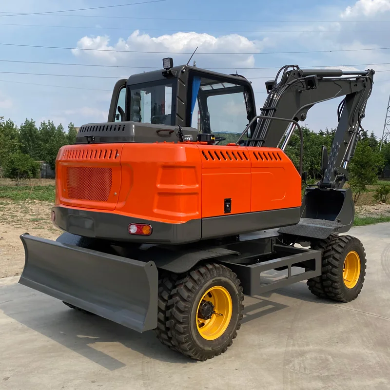 Hot Sales Large Digger Bucket Wheel Excavator Construction Equipment 6 T Wheel Excavator Machine Earth-Moving Wheeled Excavator