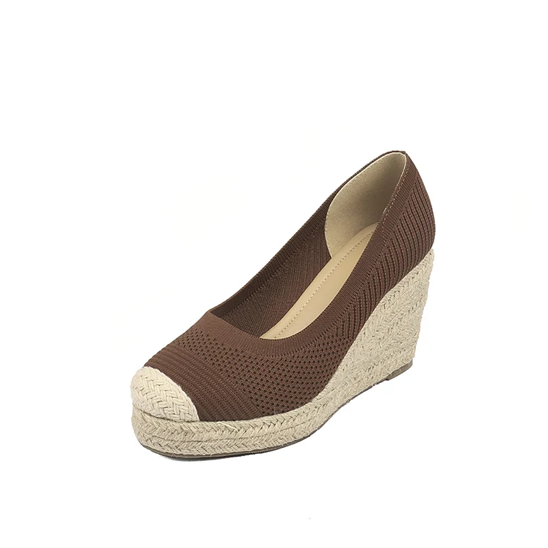 Pointed Toe Slip on Pumps High Heel Shoes Pumps Office Lady High Heel Slingback Women Wedges Shoes