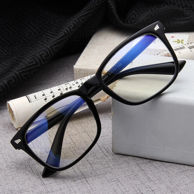 Anti Blue Rays Blocking Light Computer Gaming Square Glasses Optical Frame for Eye Retro Spectacles