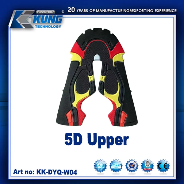 Running Sport Shoe Made China Colors Elastic Lace up Shoe Upper Knitting Polyester Vamp Soft Fashion 3d 4d 5d Upper