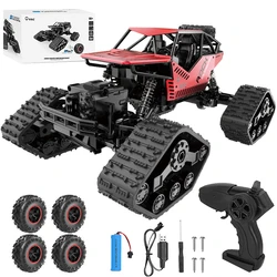 Wholesale 2.4Ghz Strong Climbing Off Road Alloys RC Crawler Rechargeable Remote Control Toys Tracked Car