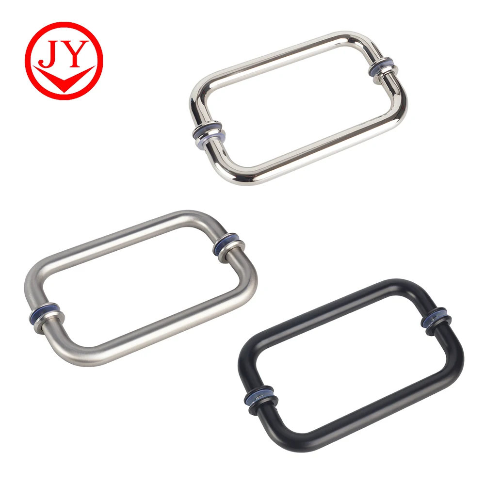 jiangyi wrought iron auto shower glass door handle with high quality