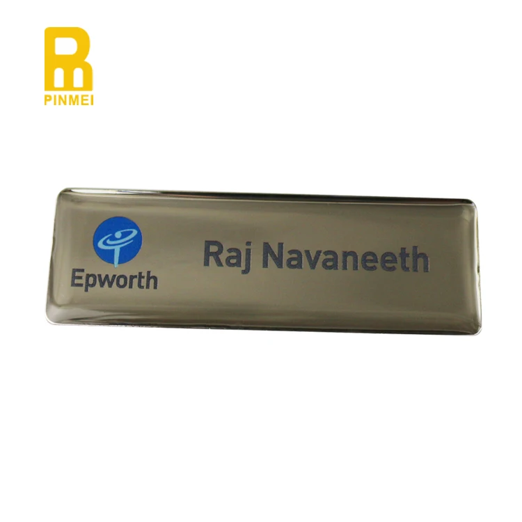 Unique Identity Name Badge Cheap Staff Metal Name Tags Employee