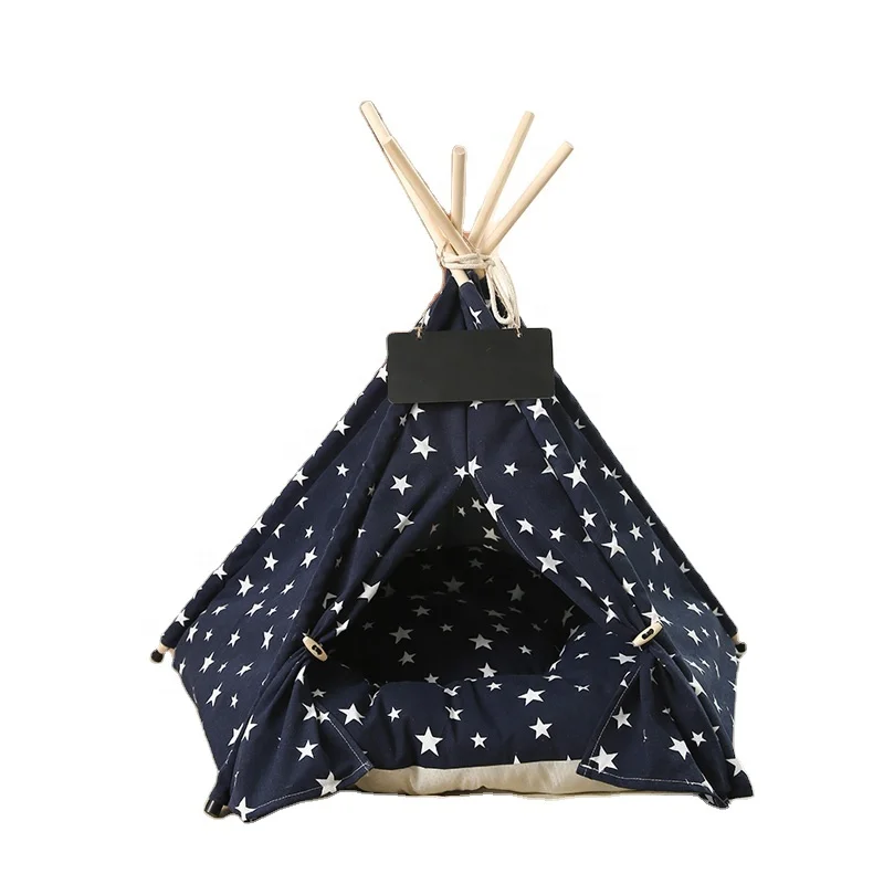Portable Outdoor House Pet Tent Bed Folding Indoor Puppy Dogs House with Soft Cushion Bed