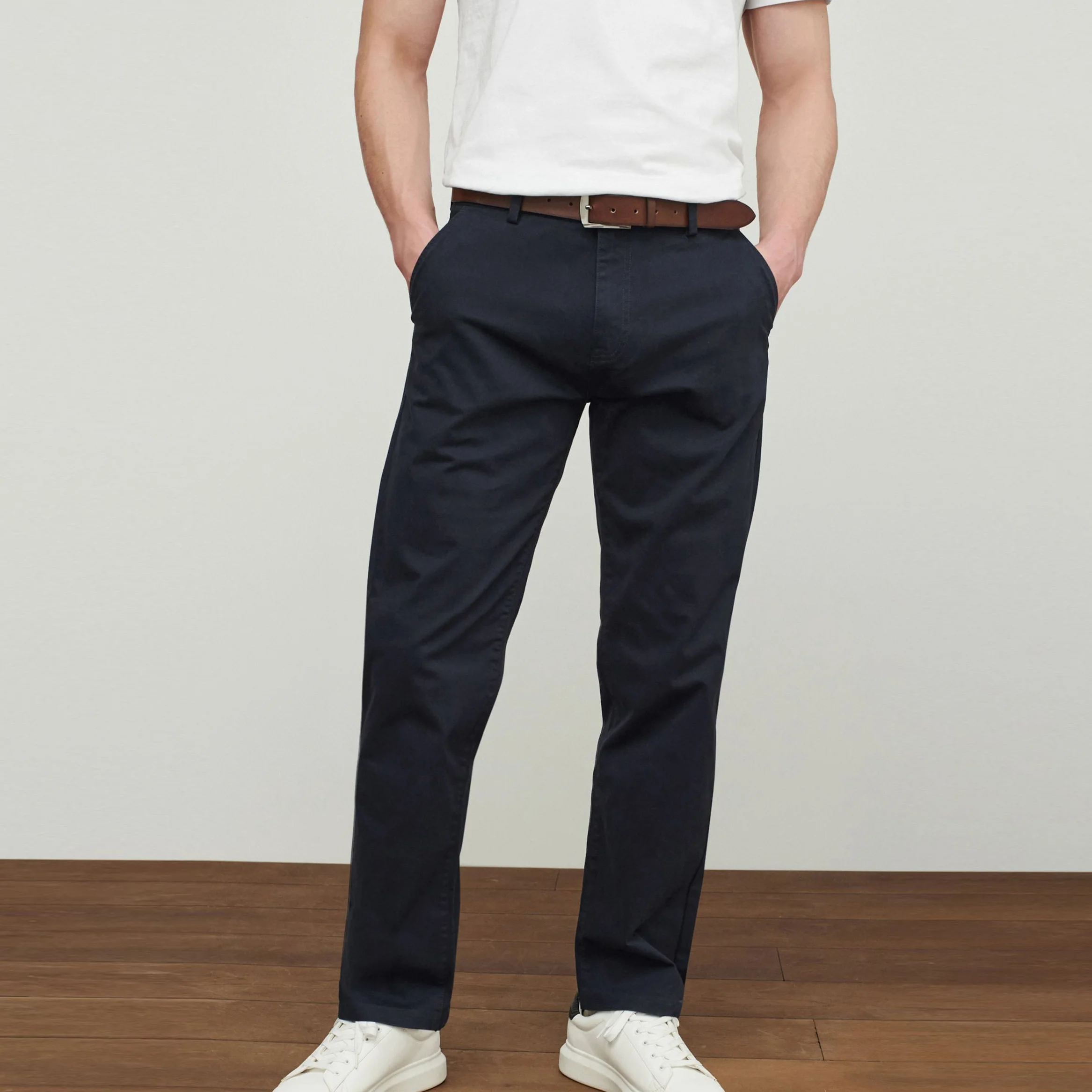 Custom Casual Fashion Stretch Slim Fit Cotton Trousers Chino Pants For Men