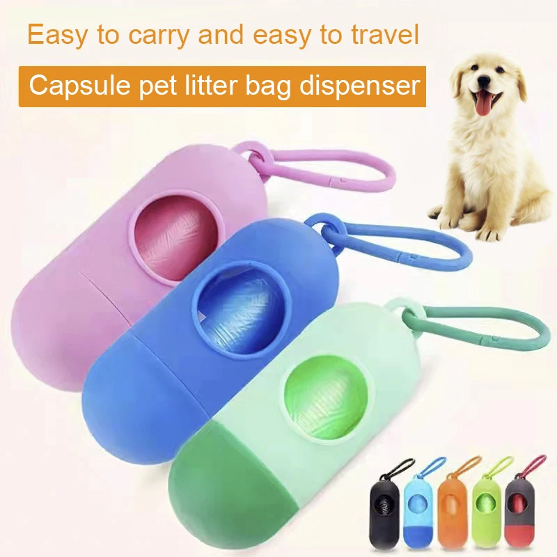 Custom Portable Dog Poop Bag Eco Friendly Biodegradable Cat Dog Poop Bag Dispenser For Dogs
