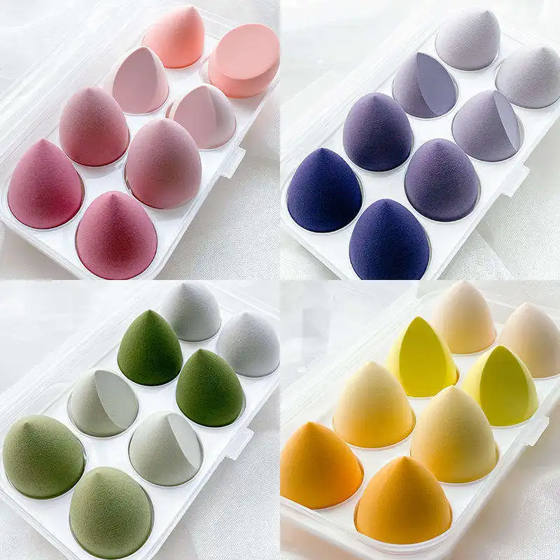 Hot selling makeup sponge set 5 pcs OEM packaging Makeup Sponge Set  Soft Setting Face Puffs Makeup Blender