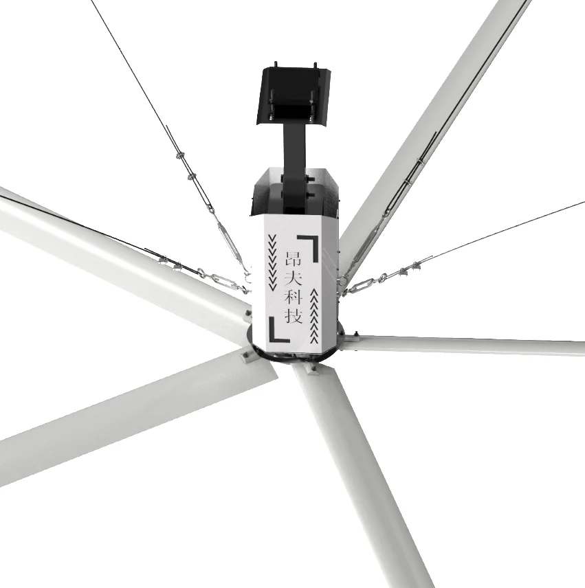HVLS Type 24feet Giant Size Big Ass Air Cooling Ventilation Fan Large Ceiling Fan Industrial
