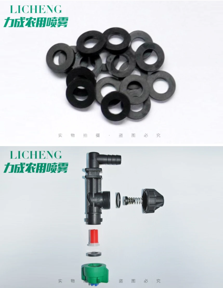 50PCS EPDM Seals Flat Gasket O-ring Grommet Sprayer Nozzle Sealing Washers Rubber Accessories for RC Plant UAV Drone