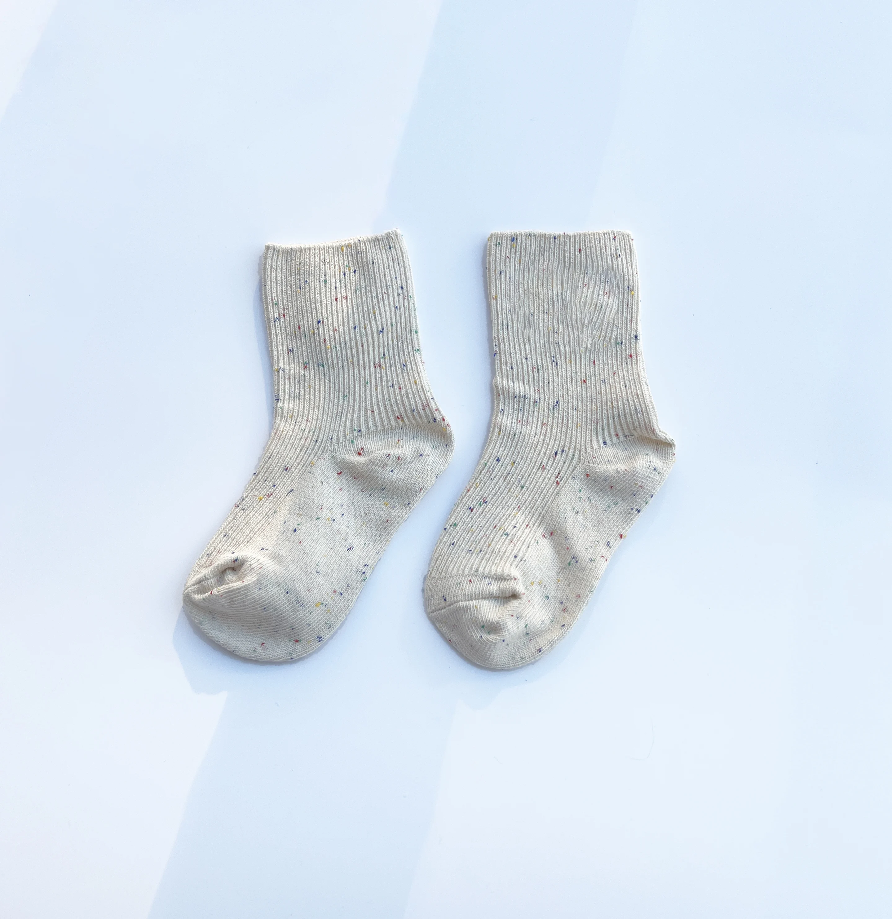 Double Needle kids wool socks  boy tube socks Sprinkles Baby wool blend socks