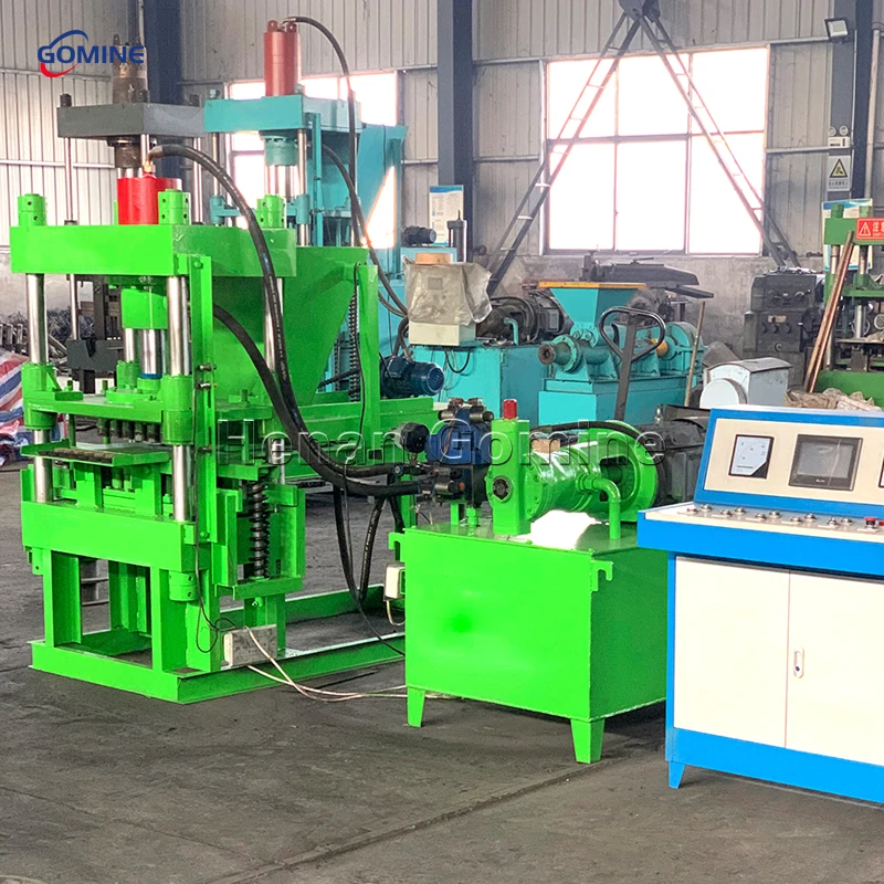 HP-60 Good Quality High Efficiency Round Cube Shape Hydraulic Powered Charcoal Briquette Making Machine