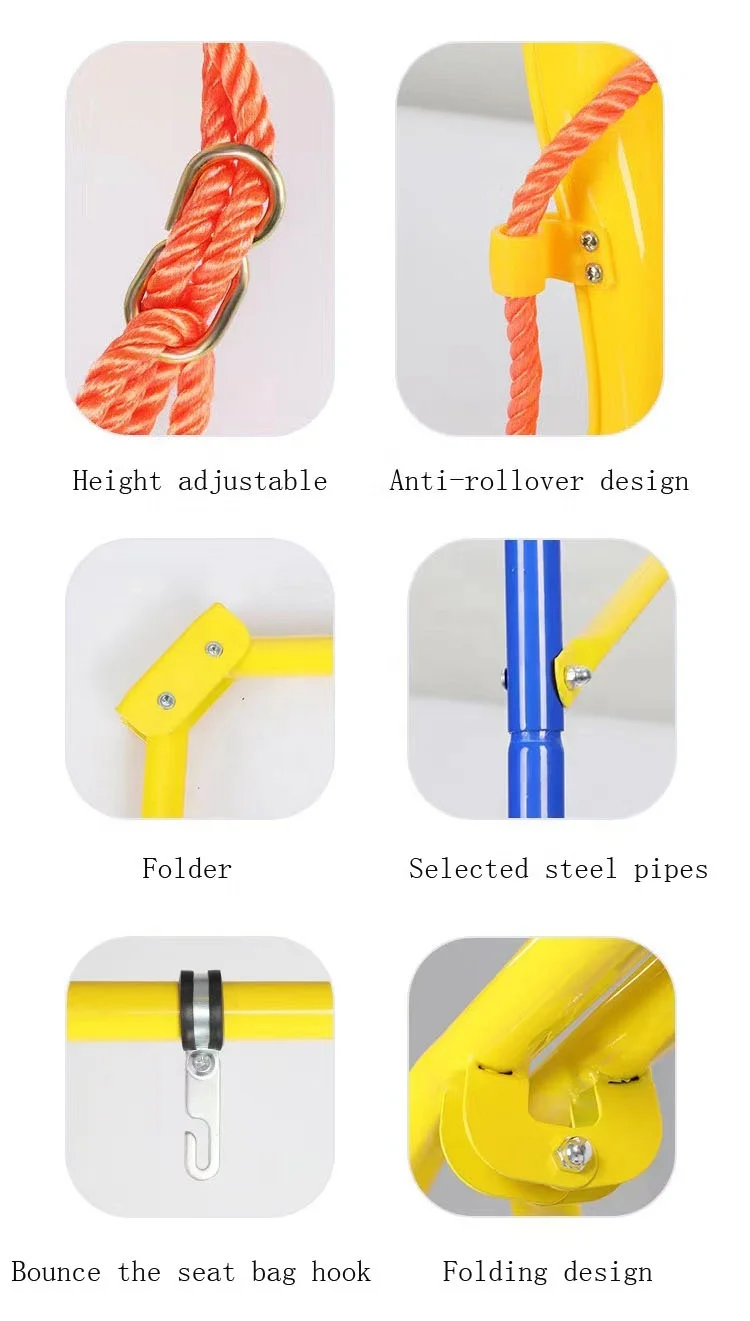 hot selling competitive price outdoor playground equipment plastic hanging chair play swing set for 1-15 years old children