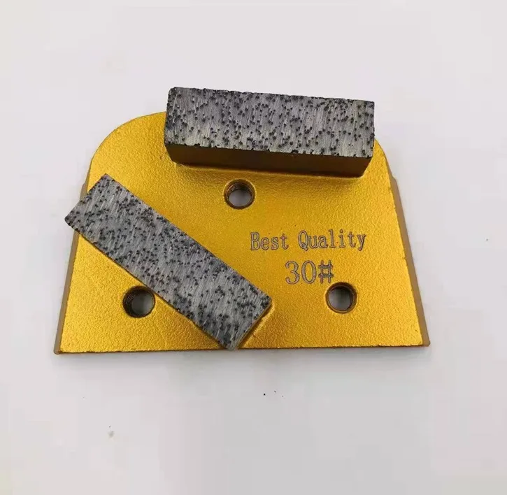 two square grinding shoes Floor Concrete grinding pads segment remove epoxy, resin, coatings