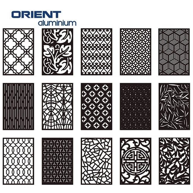 Modern outdoor laser cut metal panel corten steel decorative garden fence screen panels metal art decor garden