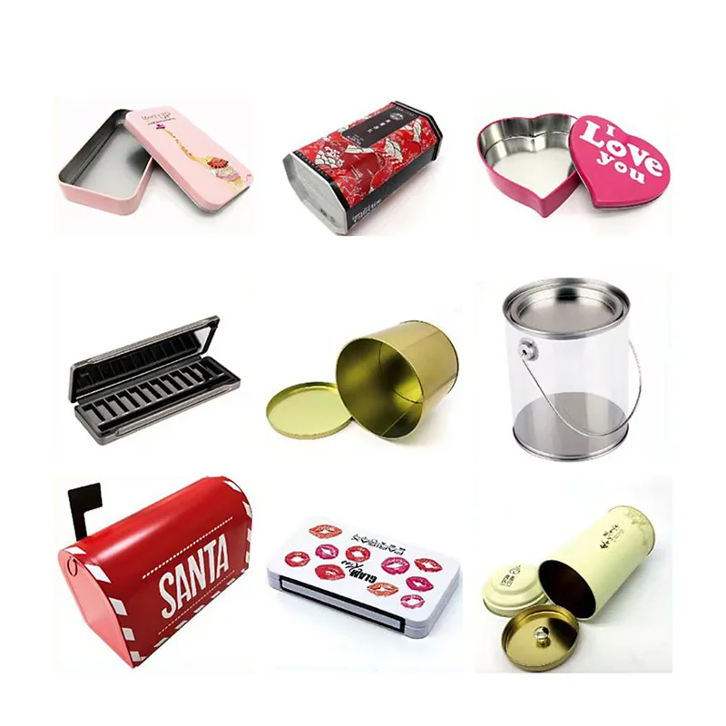 New Arrival Heart Shape Tin Box Fashionable Tin Jar Candies Chocolates Chewing Gum Snacks Bread-factory Customized Weddings Days