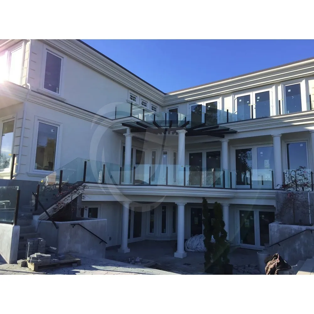 Staircase Railing Tempered Glass Balcony Glass Guardrail Banister