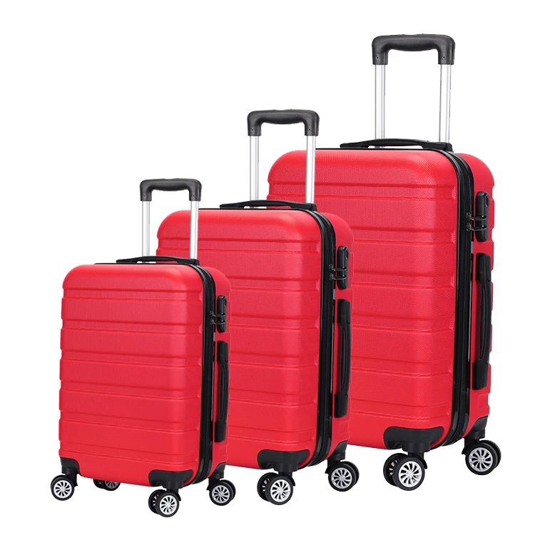 
3 piece lightweight abs/pc travel luggage set suitcase 
