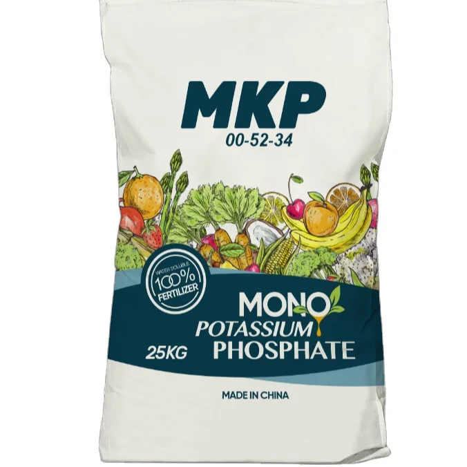 Hot Sale Water Soluble Fertilizer MKP Mono Potassium Phosphate 0 52 34 Crystal Powder KH2PO4