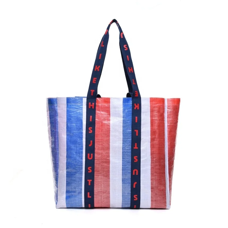 Custom Logo Waterproof Shopping Bag Reusable Grocery Tote Bags