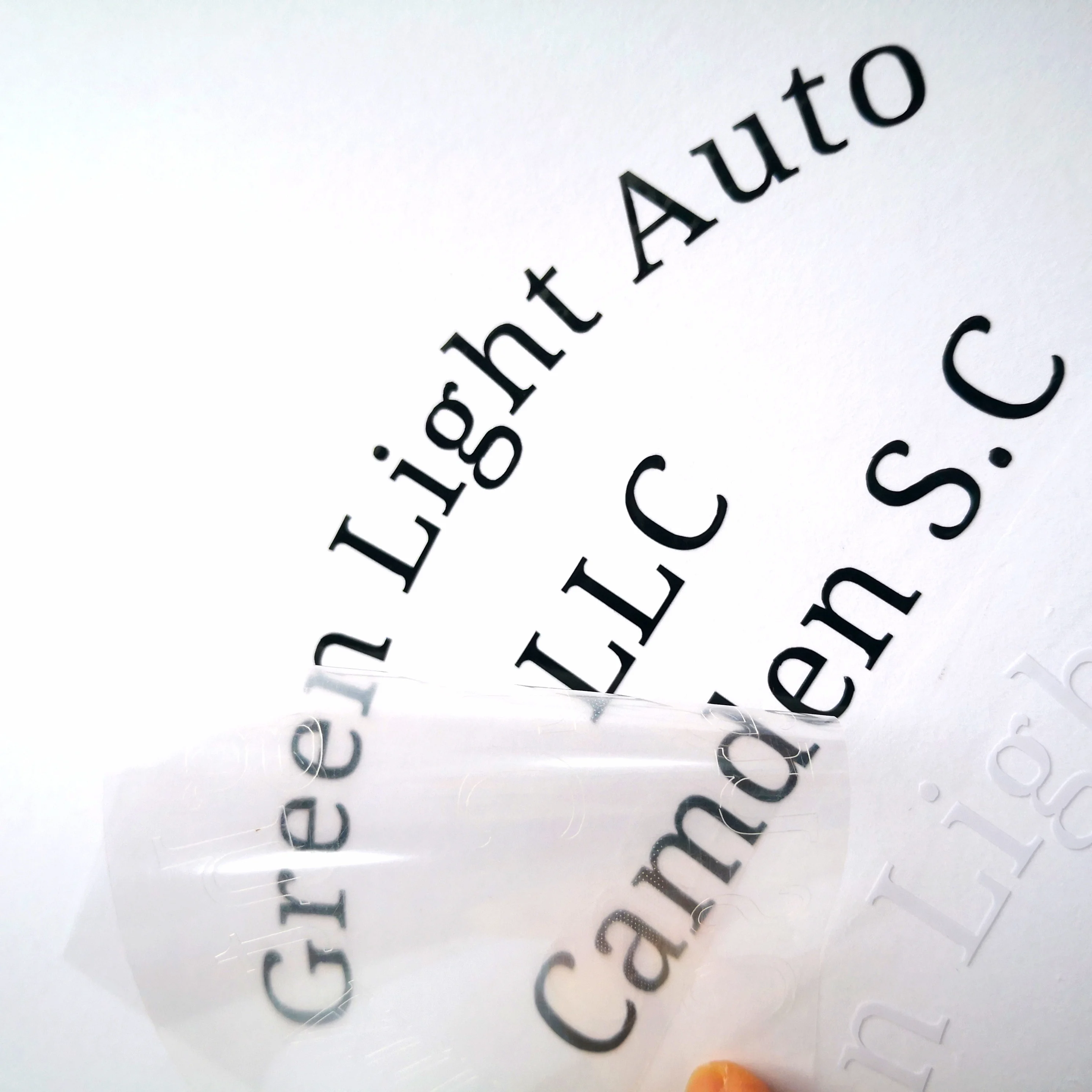 Waterproof Vinyl Transfer Car Stickers Cut Out Logo Letter Customized 3D Car Decals for Vehicle Window Banner Car Bumper Use