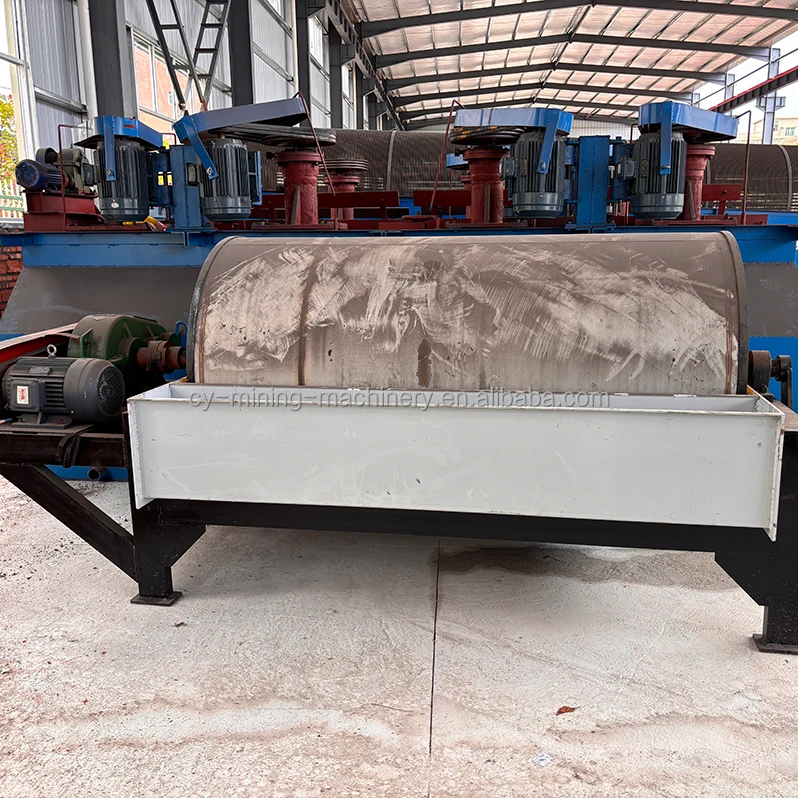 Iron Ore Tin Ore Feldspar Magnetic Powder Separator High Efficiency Separation Equipment Wet Type Magnetic Drum Separator