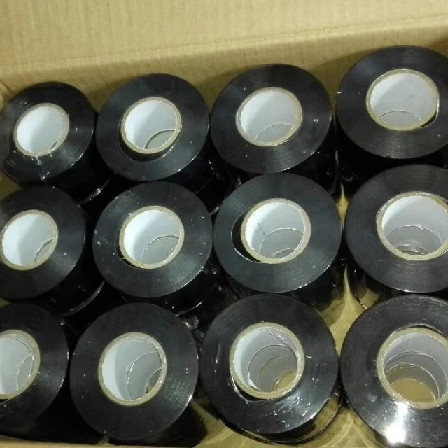 48mm*30M Good Adhesive Black and White PVC Duct Pipe Wrapping Tape