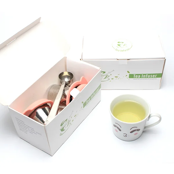 Elegant Stainless Steel Loose Leaf Tea Strainers Set Mesh Reusable Infuser